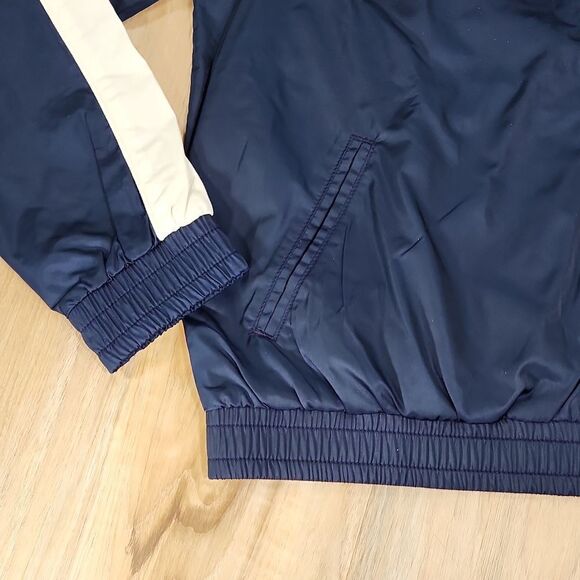 🧚♂️NWT Gap Blue Lined Zippered Lightweight Track Jacket Large - Picture 8 of 10